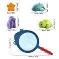 thumbnail image 3 of KCGYNP Water Play Animal Set,5pcs Color Changing Sharks,Spray Squeeze Net,Bath Time Fishing Game, 3 of 6