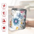 thumbnail image 5 of 12oz Coffee Tumblers Pioneer Flower Floral Print Pattern Stainless Steel Vacuum Insulated Travel Tumbler Coffee Cups Mug with Lid and Straw with Cleaning Brush for Cold & Hot Drinks, 5 of 5