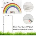 thumbnail image 2 of Blank Yard Lawn Signs, 4 Pack 18 x 12 Inches White Plastic For Happy Birthday,Garage Sale, Rent, Guidepost Decorations, Blank Lawn Signs With Stakes, 2 of 4