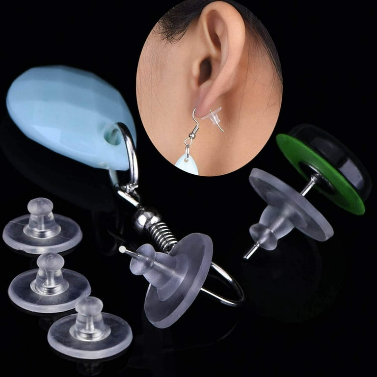 Earring Backings Silicone Replacement Findings