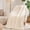 Cream, variant on Cozylore Faux Fur Throw Blanket for Couch Luxury Fluffy Thick Bubble Blanket Warm Cozy Throw for Bedroom Living Room, 50" x 60", Tie-Dye Brown
