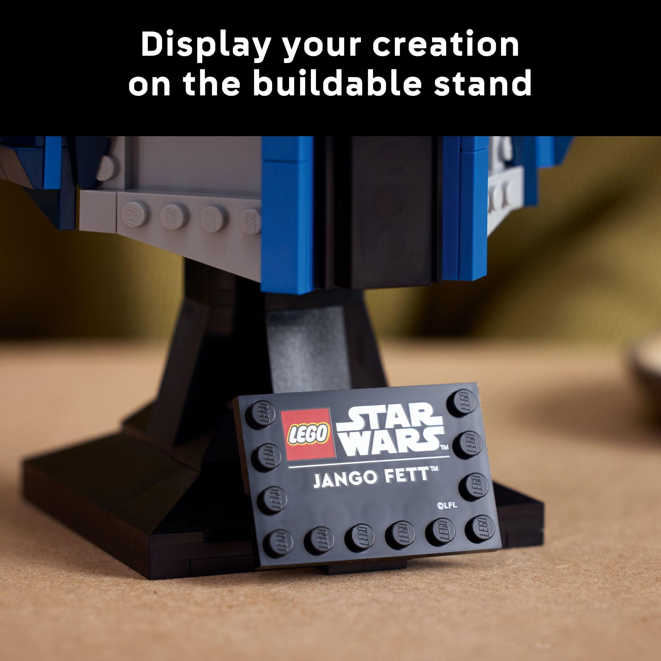 LEGO Star Wars Jango Fett Helmet - DIY Model Kit For Adults 18+ - Collectible Building Set - Room Decor Idea For Attack of the Clones Fans - Unique Gift Idea for Men and Women - 75408