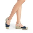 thumbnail image 7 of DREAM PAIRS Women's Espadrilles Closed Toe Ankle Strap Wedge Sandals Dressy Summer Platform Heel Sandals, 7 of 7
