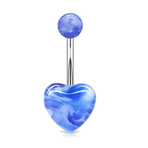 DESIGNICE Belly Button Ring,Stainless Steel Belly Button Ring Dangle,5g Belly Rings for Women