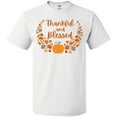 thumbnail image 3 of Inktastic Thankful and Blessed Pumpkin and Fall Leaves T-Shirt, 3 of 5