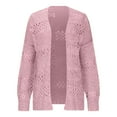 thumbnail image 5 of Buigttklop Womens Crochet Cardigan Sweater Kimonos Boho Solid Color Oversized Fall Open Front Outwear, 5 of 6