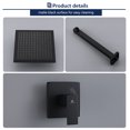 thumbnail image 6 of HOMELODY Bathroom Top Shower System 8 inch Matte Black Shower System Set Rain Shower Head with Valve, 6 of 9