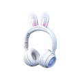 thumbnail image 3 of Cateissary Auriculares LED Micro USB Recargable Auriculares con control de volumen Sonido compatible con Bluetooth Auriculares portátiles de oficina para Cables de audio/vídeo Blanco, 3 of 6
