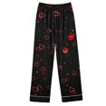 thumbnail image 5 of Iyufng Womens Pajama Sets Long Sleeve,Valentine's Day Pajama Sets for Women Plus Size Sleepwear,Womens Plus Loungewear with Pockets V-Neck Valentines Love Heart Pjs S-XXXL, 5 of 7