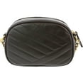 thumbnail image 3 of Tory Burch Women's Kira Cevron Camera Bag Leather Shoulder - Black, 3 of 3