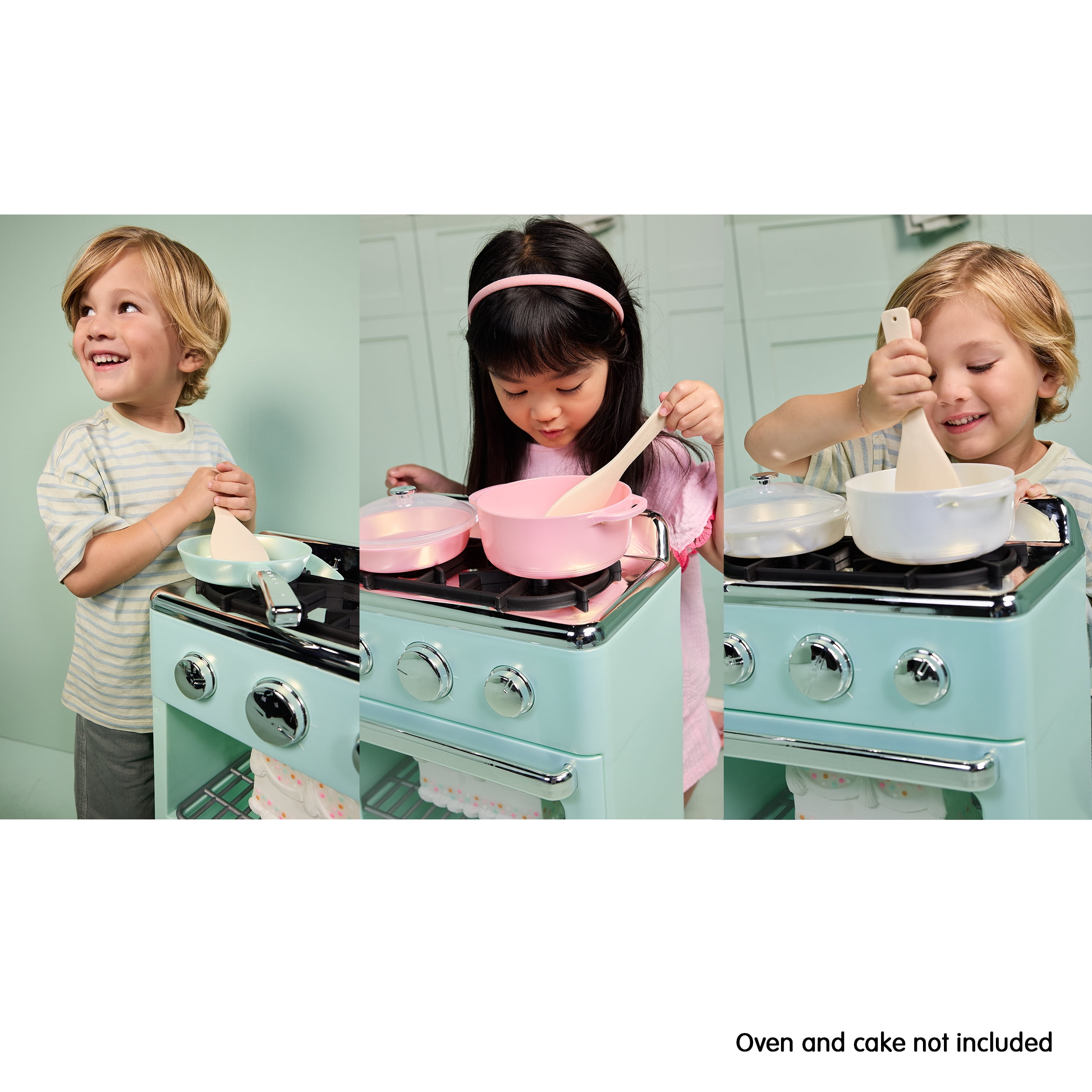 Little Tikes Home Pots & Pans Set, Play Kitchen Cookware, Pink, Ages 3+