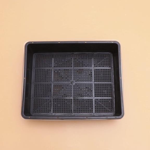 WASHWEPE Home Gardening Growing Tray Made of Black Durable Plastic with Air Humiture Design