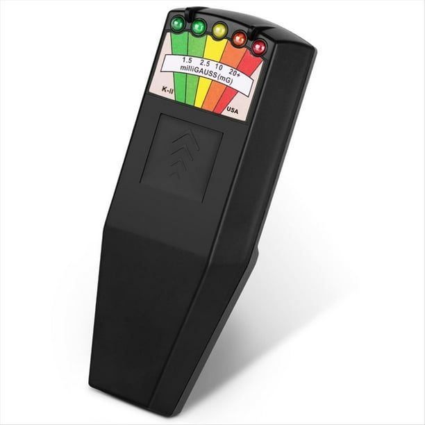 Probador de Radiación de Campo Electromagnético, Equipo Paranormal para Atrapar Fantasmas, Detector de 5 LED, Medidor de Electromagnéticos Gauss A