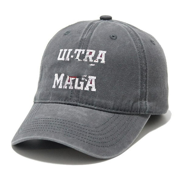 Baseball Cap Washed Printing Adjustable Sports Hat Distressed Soft
