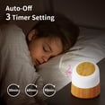 thumbnail image 3 of INXDOLHOM White Noise for Baby, 32 Soothing Sound with Night Light for Home Office Travel, Wooden, 3 of 9