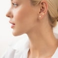 thumbnail image 4 of BNNG Women'S Modern Minimalist Ear Climbers Gold Silvery Bow Earrings For Women Classic Ribbon Bow Stud Earrings Cute Bowknot Earrings Gift Women'S Halloween Moon And Star Ear Swirls, 4 of 7