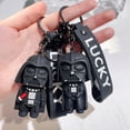thumbnail image 4 of Llaveros de Star Wars de Disney, colgante de Darth Vader, llavero de coche, llavero de dibujos animados en blanco y negro, adorno para bolso de teléfono, regalos de joyería, 4 of 4