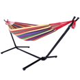 thumbnail image 1 of Portable Outdoor Polyester Hammock Set For Patio Garden Beach Furniture Hammock Stand Sets Red, 1 of 1