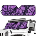 thumbnail image 2 of FUIALDOLG Car Front Window Sun Shield Purple Hunting Camo Universal Auto Sun ​Shade Windshield Rays Sunshade Visor Protector for Car Off-road Vehicle Truck SUV Accessories 52.95" L x 16.14" W, 2 of 7