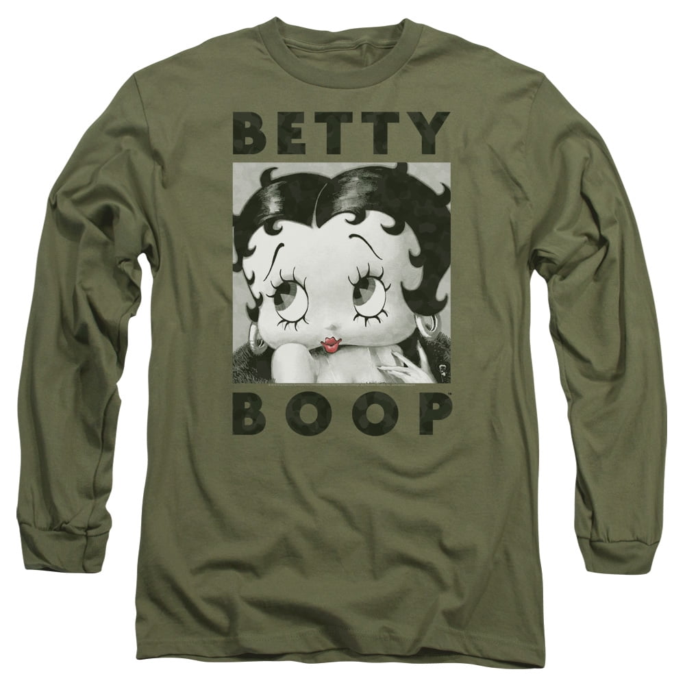 Betty Boop - Camo Glamour - Long Sleeve Shirt - Large - Walmart.com