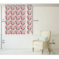 thumbnail image 5 of Ambesonne Floral Inspiration Peel & Stick Wallpaper for Home, Retro Hibiscus, 13"x72", Red Cadet Blue and Eggshell, 5 of 5