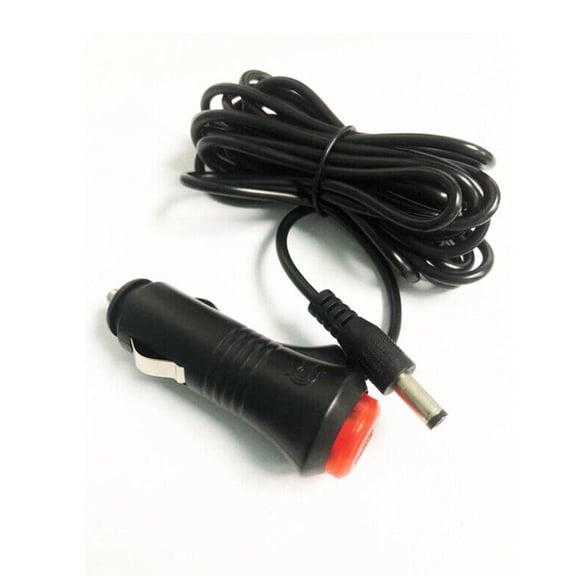 12V Car Cigarette Lighter Power Cable 1.5m, DC 5.5mm x 2.5mm Plug Car Adapter Cord with 3A Fuse for Automotive Devices
