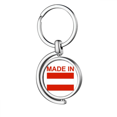 thumbnail image 1 of Autriche Pays Amour Rotation Porte-Clés en Métal Porte-Clés, 1 of 2