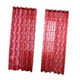 thumbnail image 4 of Cortina de Ventana Soledad Tulle Voile 2 Panel de Burbuja Rojo, 4 of 5