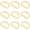 Gold, variant on CRAFTME STUDIO 1 Inch Flat Metal D-Ring Findings for Bag, Belt and Strap Webbing Craft, 10 Pack PTDF (Gold)