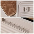 thumbnail image 3 of Foldable Storage Bins with Wood Lids Plastic Collapsible Storage Box with Cutting Board Portable Stackable Grocery Books Container Folding Latching Storage Crate with Removable Pulley (S), 3 of 9