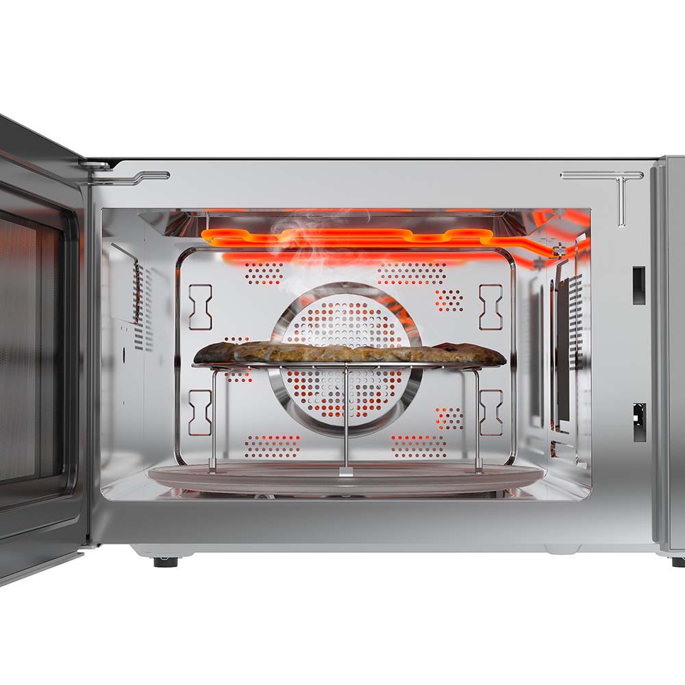 Whirlpool Brand Microwave with Air Fry Silver with Steam Clean Function