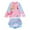 Light Pink, variant on Swimsuits for Girls Toddler Children's Polychrome Swimsuit Girls Split Long Sleeve Beach Sports Net Boxer Shorts Swimsuit Small and Large Girls' Marine Pattern Swimsuit Girls' Rash Guard Sets
