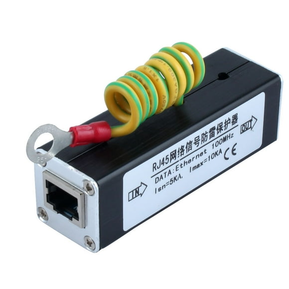 RJ45 Ethernet Network Surge Protector Thunder Arrester 100MHz