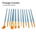 thumbnail image 7 of Acrylic Paint Brushes, EEEkit 12Pcs Nylon Hair Brushes for All Purpose Oil Watercolor Painting, Professional Painting Kits, 7 of 7
