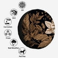 thumbnail image 4 of Motif de Fleurs Dorées en Polyester, Roues de Rechange Universelles pour Remorque RV SUV Camion Campeur, 4 of 5