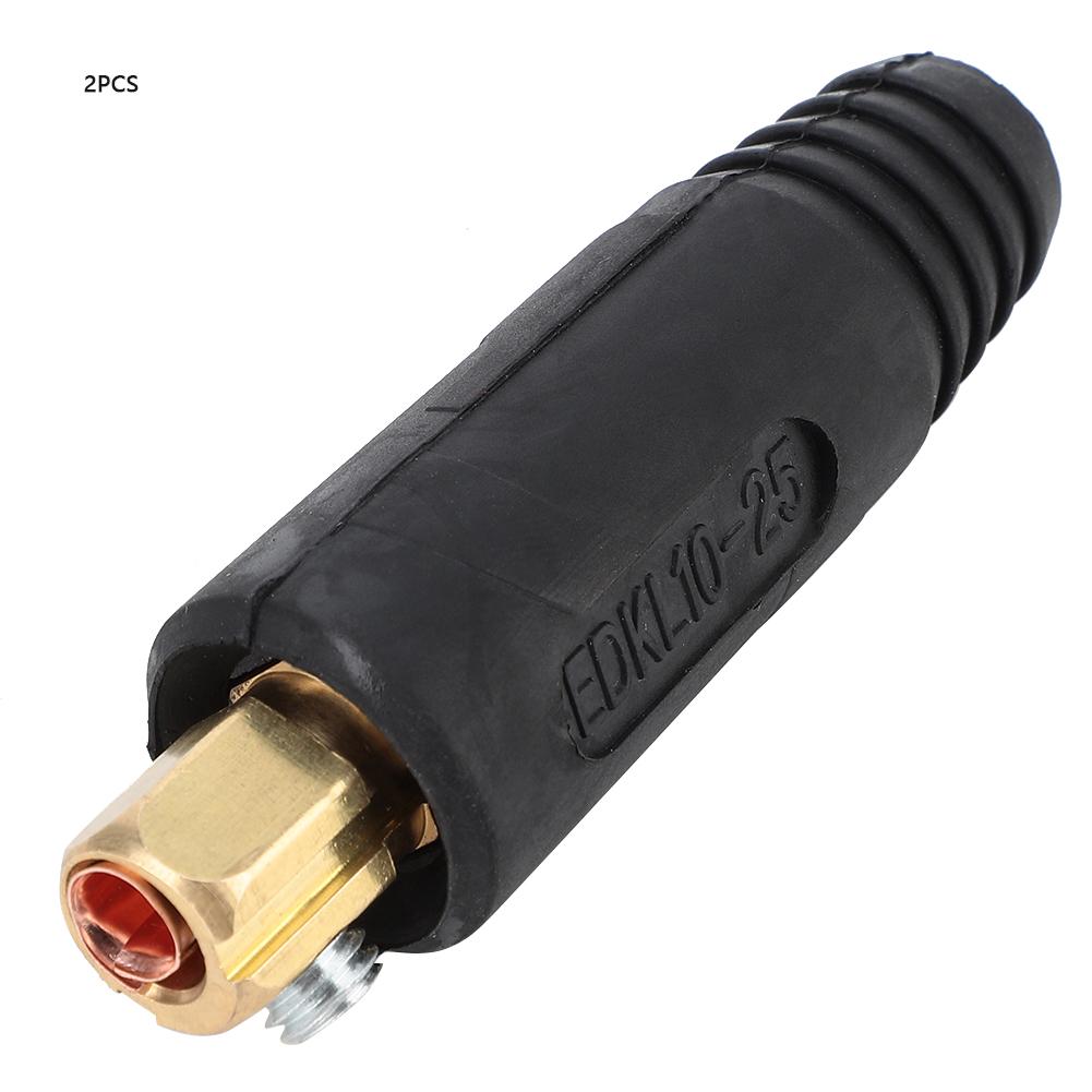 LYUMO 2pcs Copper Euro Style Welding Cable Quick Connector 200400A EDKL Welding Wire Connector