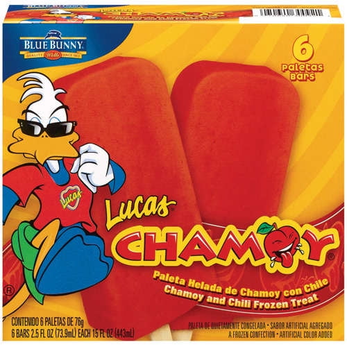 Blue Bunny Frozen Lucas Chamoy 6 ct Chili Frozen Bar, 15 oz BrickSeek