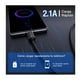 thumbnail image 3 of Cable USB 1Hora  2 metros, Entrada Tipo A y Salida Tipo C, Carga Rápida 2A; Negro, 3 of 3