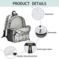 thumbnail image 4 of Construction Vehicles Pattern Backpack Backpack for School,Schoolbag with Adjustable Shoulder Straps & Padded Back,13.8"x11.4"x6", 4 of 6