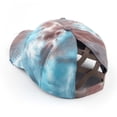 thumbnail image 2 of CC Tie-Dye Criss-Cross Elastic Back Women's Ponytail Dad Cap Hat, 2 of 16