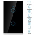 thumbnail image 3 of Interruptor de Pantalla Táctil WIFI ANGGREK Círculo único LED Control de Voz Negro, 3 of 7