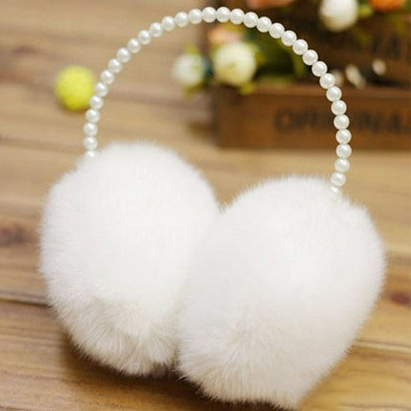 GOOHOCHY 2 Pcs Furry Earmuff Baby Muffs Reusable Earmuffs Warm Men and Women