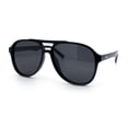 thumbnail image 4 of Polarized Luxury Gentlemanly Iconic Plastic Racer Euro Style Sunglasses [Shiny Black - Black], 4 of 8