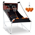 thumbnail image 1 of VEVOR Foldable Basketball Arcade Game, 2 Player Indoor Basketball Game, Home Dual Shot Sport with 5 Balls, 8 Game Modes, Electronic Scoreboard, and Inflation Pump, 1 of 9