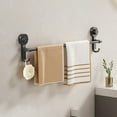 thumbnail image 1 of MORESEC Towel Rack, Strong Suction Cup Towel Rack for Bathroom, No Drill Installation, Wall Mounted Shelf for Towels and Toiletries, Durable and Waterproof, Gray Color, 1 of 4