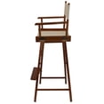 thumbnail image 3 of American Trails Extra-Wide Premium 30" Director's Chair Mission Oak Frame Natural Canvas, Bar Height, 3 of 6