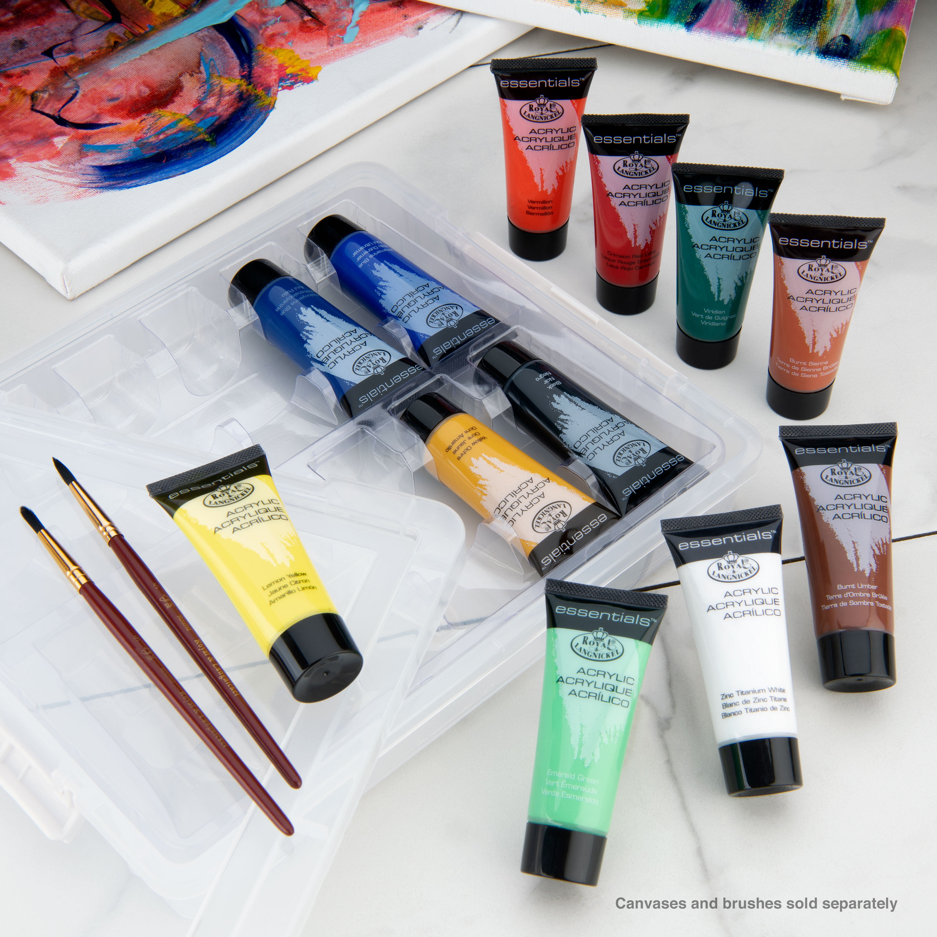 Art Boxes with Acrylic Paint, Canvas and Brushes - Art Studio 928, LLC