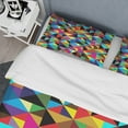 thumbnail image 4 of Designart 'Geometric Pattern with Triangles' Modern & Contemporary Duvet Cover Set, 4 of 4