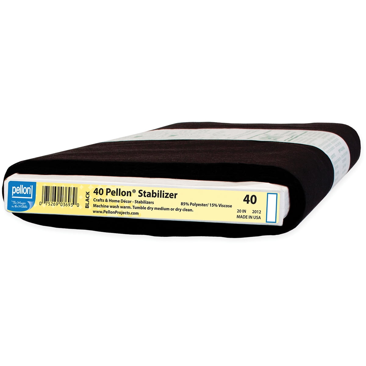Pellon 40 Sewin Fabric Stabilizer, Black 20" x 20 Yards by the Bolt
