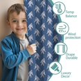 thumbnail image 3 of Blackout Kids Curtains,Blue Bigfoot Pattern Childrens Insulated Curtains Set Of 2,Bedroom Essentials,Toddler Room Decor 52x84in(132x213cm), 3 of 5